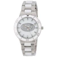 Game Time Pearl Series San Francisco 49ers Stainless Steel & White Ceramic Mother-of-Pearl Watch - N