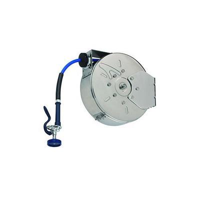 T&S Brass B-7122-C01 Enclosed Stainless Steel Hose Reel with Spray Valve 3/8 ID x 30ft HD Hose