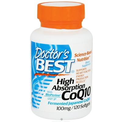 Doctor's Best - High Absorption CoQ10 100 mg. - 120 Softgels