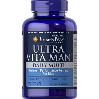 Puritan's Pride 2 Pack of Ultra Vita Man Time Release-90-Caplets