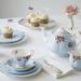 Royal Albert Polka Bone China Teacup & Saucer Bone China/Ceramic in Blue | 2.7 H in | Wayfair POLBLU26135