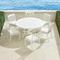 Grayson 7-pc. Round Dining Set in White Aluminum - Frontgate