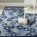 Blue 48 x 0.63 in Indoor Area Rug - Red Barrel Studio® Coreatha Hand-Tufted Azurite Area Rug Wool | 48 W x 0.63 D in | Wayfair