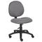 Mid-Back Ergonomic Task Chair without Arms - Color/Material - Gray Fabric