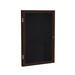 Ghent Enclosed Cabinet Bulletin Board Wood in Brown | 24 H x 18 W x 2.25 D in | Wayfair PN12418TR-BK