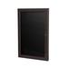 Ghent 1 Door Enclosed Letter Board w/ Satin Aluminum Frame Felt/Metal in White | 36 H x 2.25 D in | Wayfair PB13624B-BK