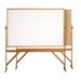 Ghent Free-Standing Combination Bulletin Board/Whiteboard, 72" x 96" Wood/Cork in Brown/White | 48 H x 72 W x 0.75 D in | Wayfair RMK46