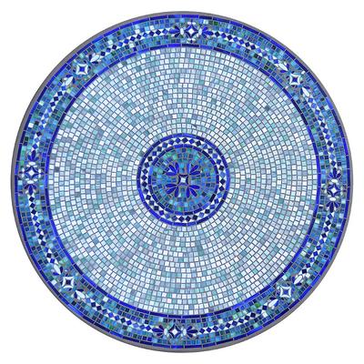 KNF Seafoam Atlas Mosaic Table Collection - Round Bistro Table, Espresso, 30" dia. - Frontgate