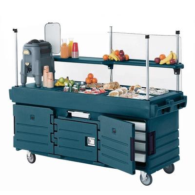 Cambro CamKiosk Vending Cart With 4 Pan Well (KVC854192) - Granite Green