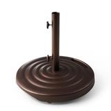 Ribbed Wheeled Base for 7-1/2' to 11' Umbrellas - Square, Bronze, 130 lbs. - Frontgate