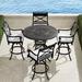 Carlisle 5-pc. High Dining Set in Onyx Finish - Frontgate