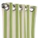 Sunbrella Indoor/Outdoor Drapery Panel - Canopy Stripe Kiwi/Sand Sunbrella, 50" x 84" - Ballard Designs