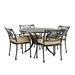 Amalfi 5-Piece 48" Round Dining Set with 4 Cushions - Ballard Designs - Ballard Designs