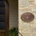 Designer Oval Wall Address Plaque - Bronze/Gold Plaque with Sun, Standard, 1 Line - Frontgate