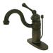 Kingston Brass Victorian Mono Deck Bathroom Faucet w/ Brass Pop-Up Drain in Brown | 7 H in | Wayfair KB1405BL