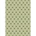 Green/White 79 x 0.24 in Indoor Area Rug - Dynamic Rugs Trend Green Geometric Area Rug Viscose, Polypropylene | 79 W x 0.24 D in | Wayfair