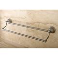 Kingston Brass Restoration Double 24" Wall Mounted Towel Bar Metal in Gray | 4.13 H in | Wayfair BA3963SN