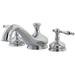 Kingston Brass Heritage Double Handle Deck Mounted Roman Tub Faucet, Ceramic in Gray | Wayfair KS3331NL