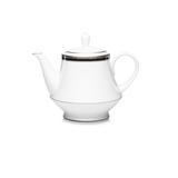 Noritake Austin Platinum Teapot, 38 oz. Porcelain China/Ceramic in White | Wayfair 4360-427