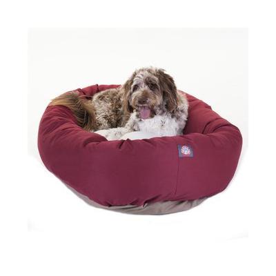 Majestic Pet Bagel-style Burgundy 40-inch Dog Bed