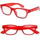 I NEED YOU Lesebrille Woody Limited / +3.50 Dioptrien/Rot, 1er Pack