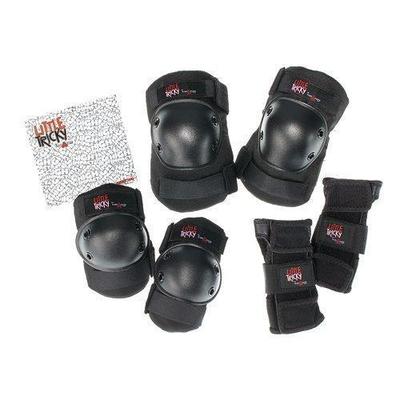 Triple 8 Youth Little Tricky Protective Pack with Instructional DVD (Black, Junior)