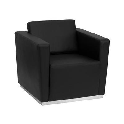 Flash Furniture Hercules Trinity Series Leather Chair, Black