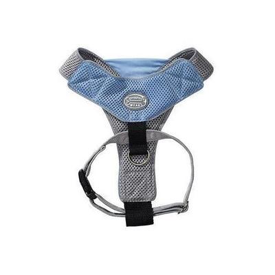 Dog Wear Mesh Harness in Blue and Gray - Size-See Chart Below: XXS