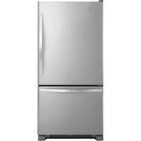 Whirlpool Black Bottom Freezer Freestanding Refrigerator WRB322DMBB