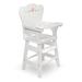 Badger Basket Doll High Chair w/ Padded Seat - White Rose Wood in Brown/White | 22.25 H x 9.5 W x 11.75 D in | Wayfair 15301