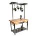 John Boos Cucina Grande Prep Table w/ Butcher Block Top Wood in Black | 35 H x 60 W in | Wayfair CUCG11-PRG60