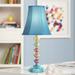 360 Lighting Bohemian Blue 21" High Stacked Glass Table Lamp