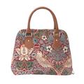 Signare Tapestry Handbags Shoulder bag and Crossbody Bags for Women (William Morris Strawberry Thief Red; CONV-STRD)