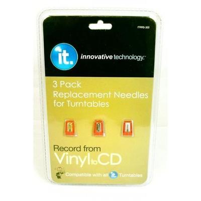 Innovative Technology Turntable Replacement Needles 3-pk.