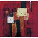 Acura Rugs Twilight Framed Painting on Wrapped Canvas in Red | 32 H x 32 W x 2.5 D in | Wayfair GS-35