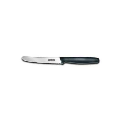 Victorinox Swiss Army 4.5-in Round Tip Steak Knife with Black Nylon Handle