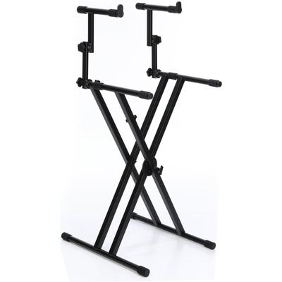 Gator Frameworks GFW-KEY-5100X Deluxe 2-Tier X-Style Keyboard Stand