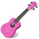 Classic Cantabile US-100 PK Sopranukulele (Ukulele, Uke, 15 Bünde, leichtgängige Gitarrenmechanik) pink