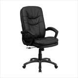 Extra Soft Double Padded Mid-Back Massaging Leather Executive Office Chair - BT-9585P-GG screenshot. Chairs directory of Office Furniture.