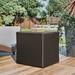 Suncast Outdoor Storage Resin Wicker Design Cube Shape Patio Deck Box Resin | 27.5 H x 26.75 W x 26.25 D in | Wayfair BMDB60