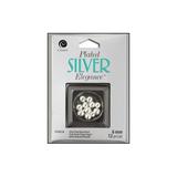 Cousin Silver Plate Elegance Bead Round 6mm 10pc