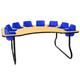 Toddler Tables Kid's 8 Seat Activity/Feeding Table Laminate/Metal | 27 H in | Wayfair TT8-FM-BL-STD