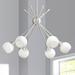 George Kovacs Pontil 24" Wide Brushed Nickel Six Light Sputnik Pendant