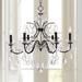 DeMallo 26" Wide Dark Bronze 6-Light Traditional Crystal Chandelier