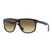 Ray-Ban RB4147 Sunglasses 609585-60 - Top Black On Brown Frame Brown Gradient Dark Brown Lenses