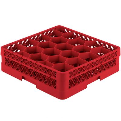Vollrath TR11G Traex® Rack Max Full-Size Red 20-Compartment 4 13/16" Glass Rack