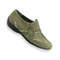 Blair Women's “Kelly” Faux Suede Slip-Ons by Classique® - Green - 8.5 - Womens
