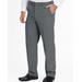 Blair Men's John Blair Signature Adjust-A-Band Relaxed-Fit Gabardine Dress Pants - Grey - 42 - Medium