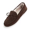 Blair John Blair Suede Moccasin Slippers - Brown - 11 - Womens