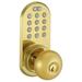 Milocks Keyless Entry Door Knob Metal in Yellow | 9 H x 6.5 W x 3.25 D in | Wayfair QKK-01P